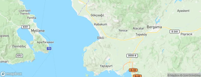 Dikili, Turkey Map