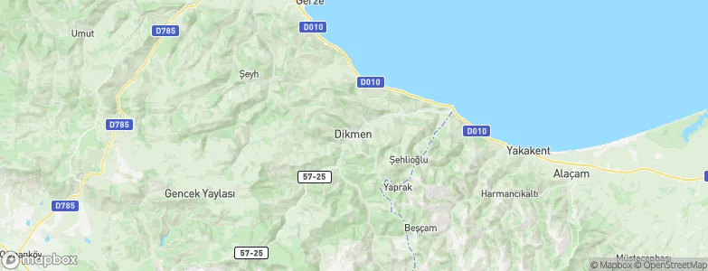 Dikmen, Turkey Map