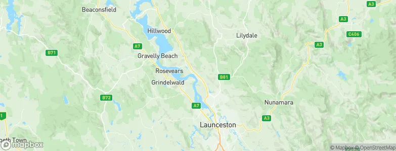 Dilston, Australia Map