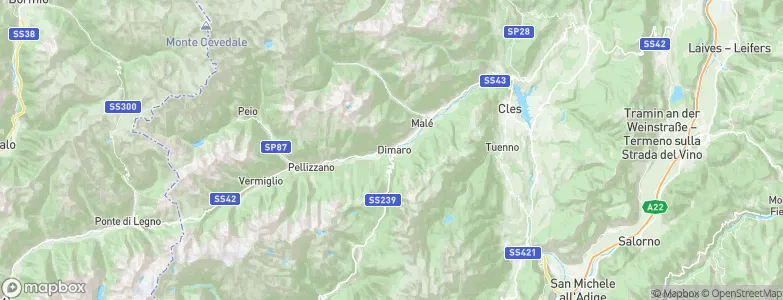 Dimaro, Italy Map
