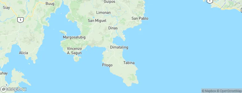 Dimataling, Philippines Map