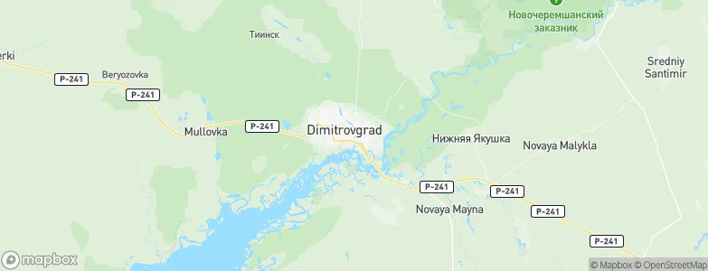 Dimitrovgrad, Russia Map
