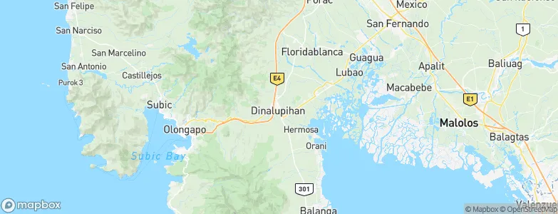 Dinalupihan, Philippines Map