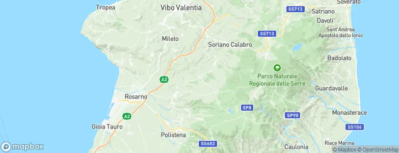 Dinami, Italy Map