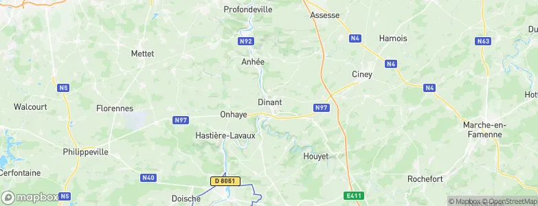 Dinant, Belgium Map