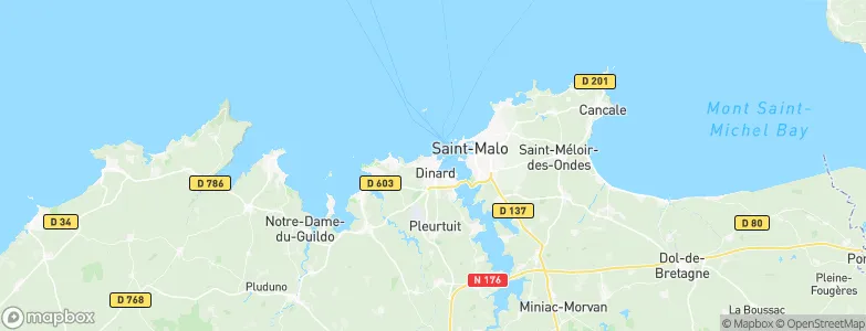 Dinard, France Map