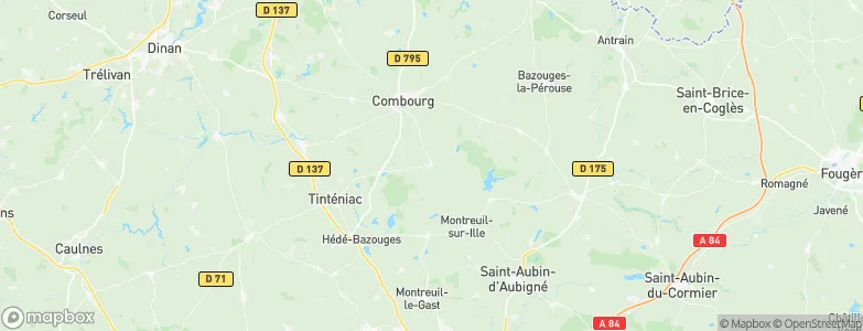 Dingé, France Map