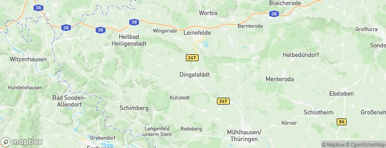 Dingelstädt, Germany Map