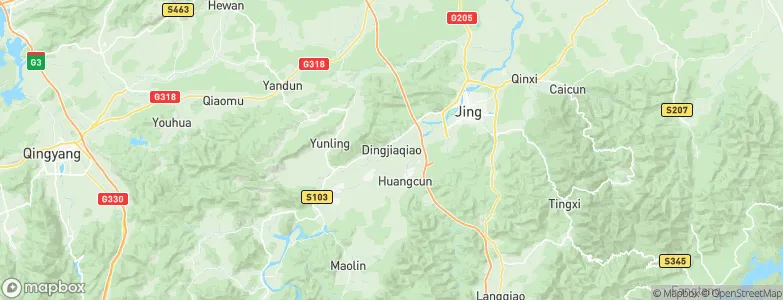 Dingjiaqiao, China Map