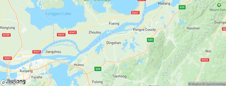 Dingshan, China Map