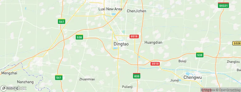 Dingtao, China Map