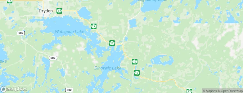 Dinorwic, Canada Map