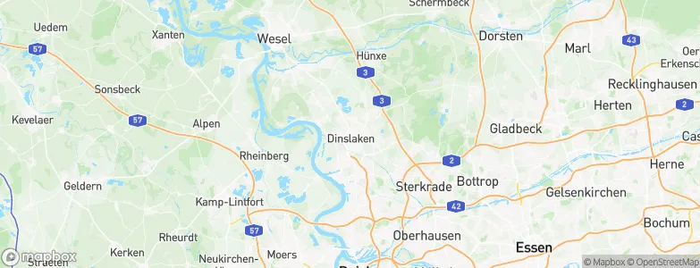 Dinslaken, Germany Map