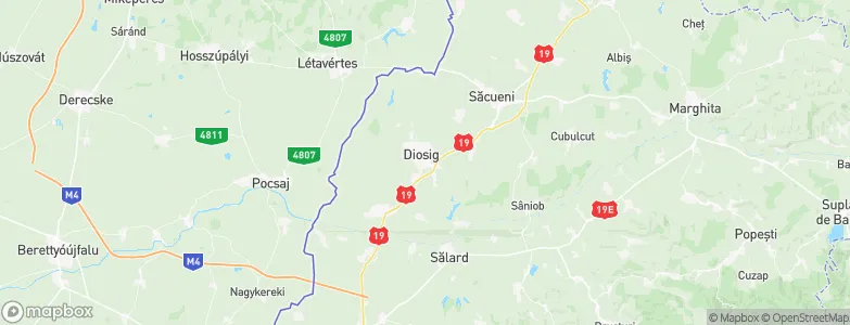 Diosig, Romania Map