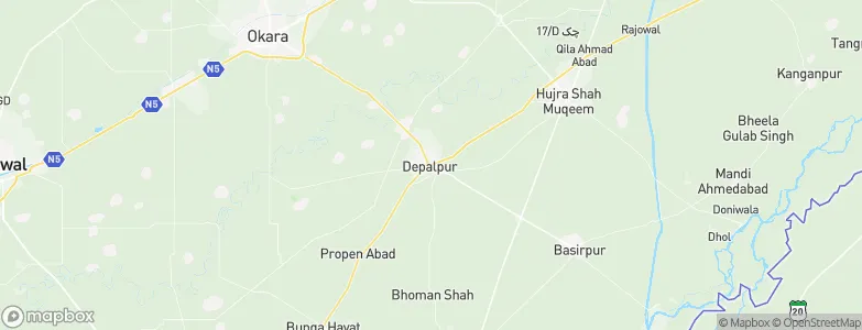 Dipalpur, Pakistan Map