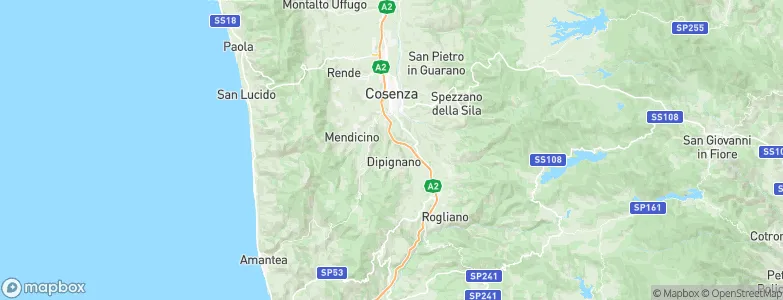 Dipignano, Italy Map
