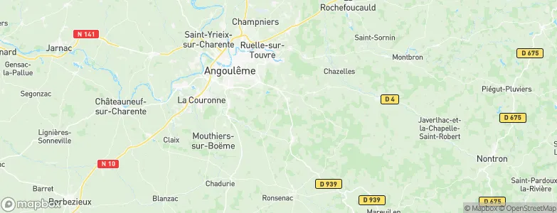 Dirac, France Map