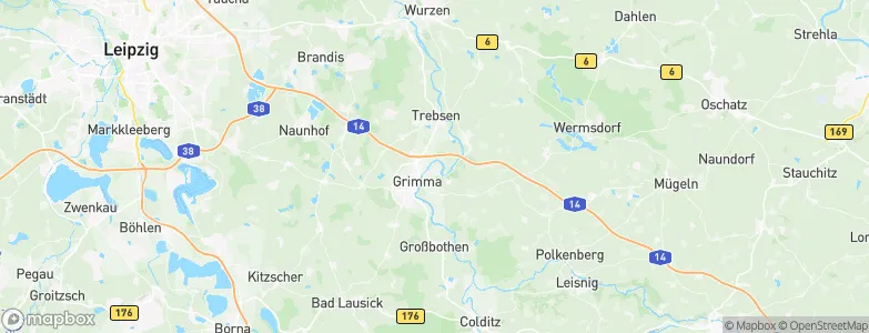 Direktionsbezirk Leipzig, Germany Map