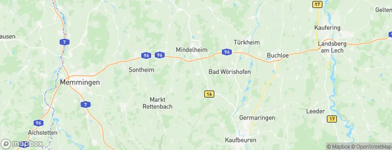 Dirlewang, Germany Map