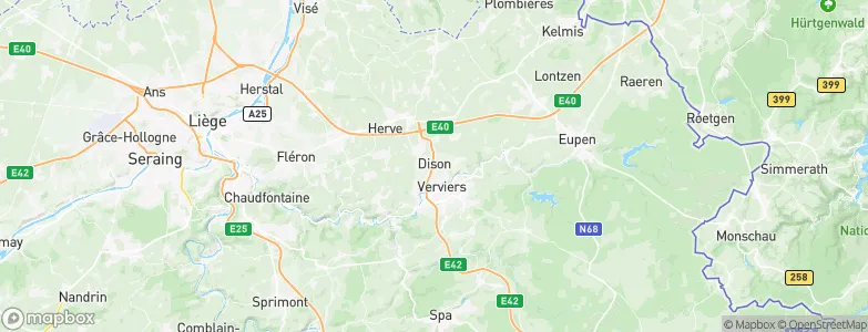 Dison, Belgium Map