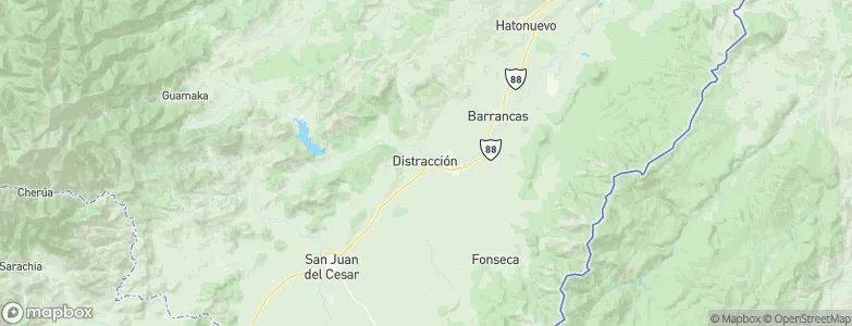 Distracción, Colombia Map