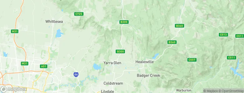 Dixons Creek, Australia Map