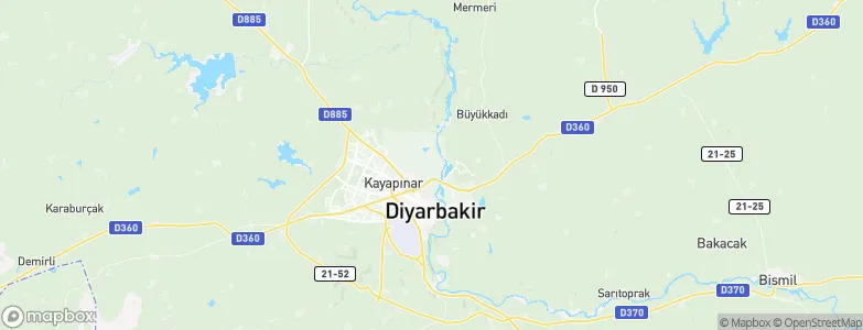 Diyarbakır, Turkey Map