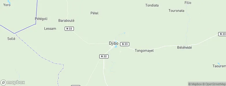 Djibo, Burkina Faso Map