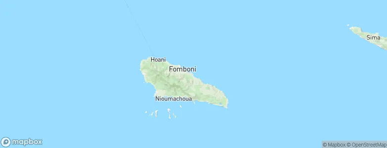 Djoyézi, Comoros Map