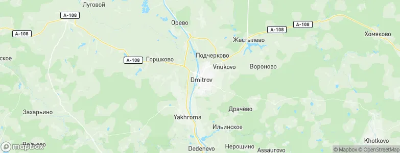 Dmitrov, Russia Map