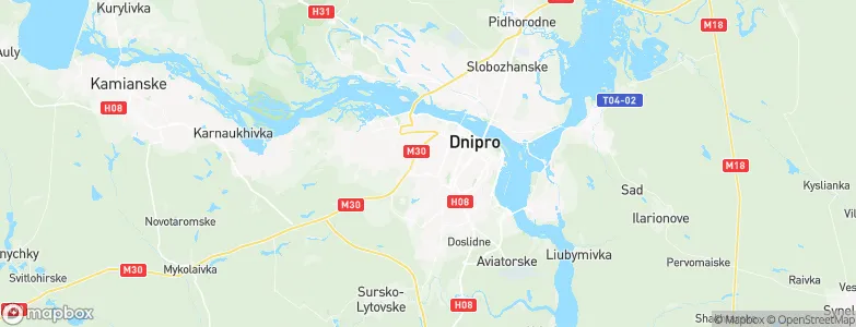 Dnipro, Ukraine Map