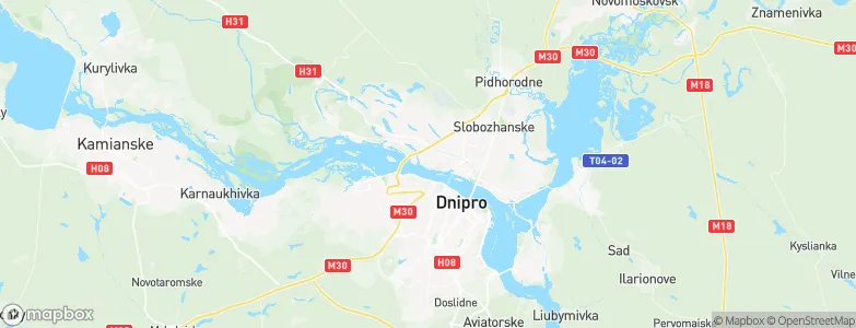 Dnipropetrovs'ka Oblast', Ukraine Map