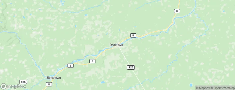 Doaktown, Canada Map