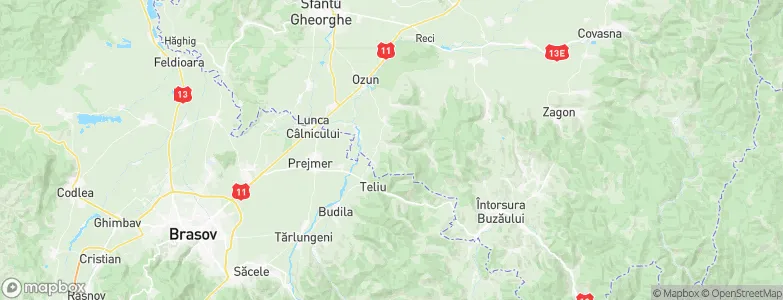 Dobârlău, Romania Map