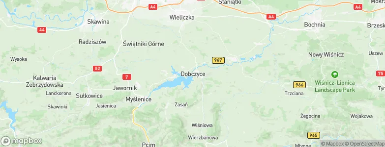 Dobczyce, Poland Map