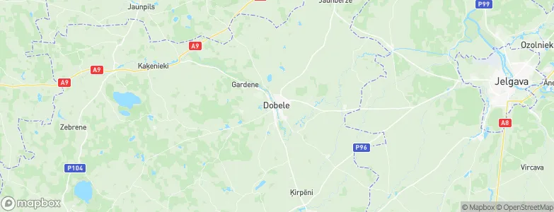 Dobele, Latvia Map