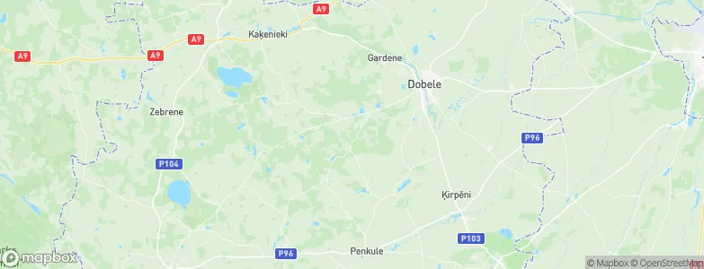 Dobeles novads, Latvia Map