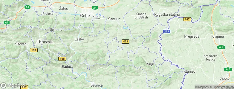 Dobje pri Planini, Slovenia Map