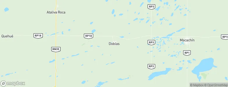 Doblas, Argentina Map
