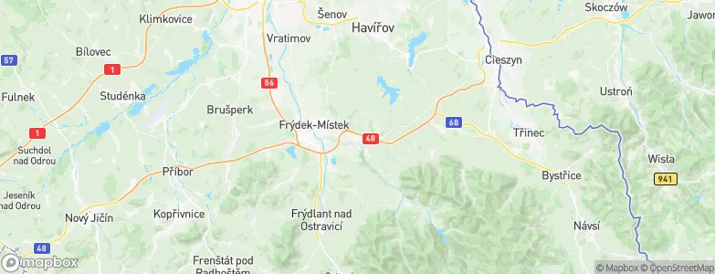 Dobrá, Czechia Map