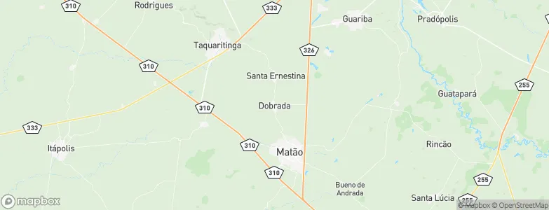 Dobrada, Brazil Map