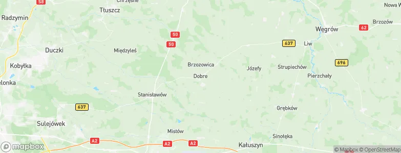Dobre, Poland Map