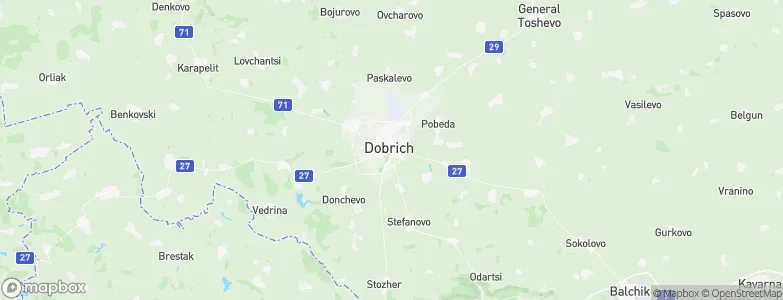 Dobrich, Bulgaria Map