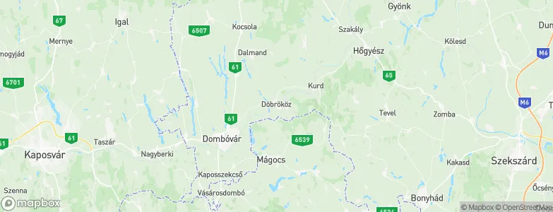 Döbrököz, Hungary Map
