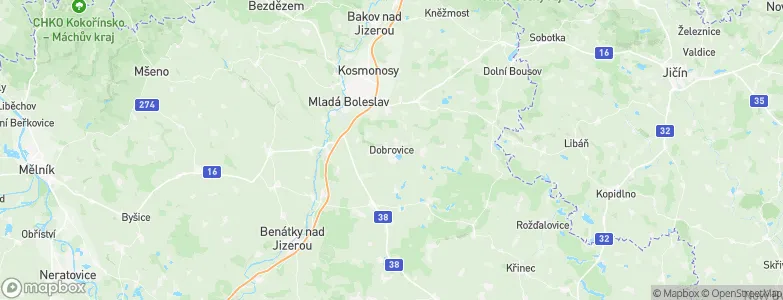 Dobrovice, Czechia Map