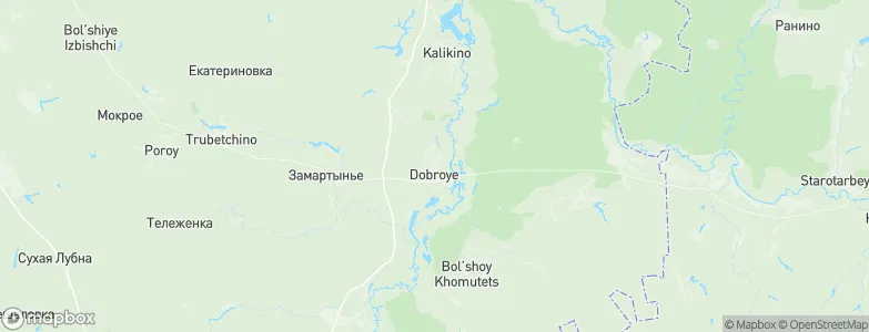 Dobroye, Russia Map