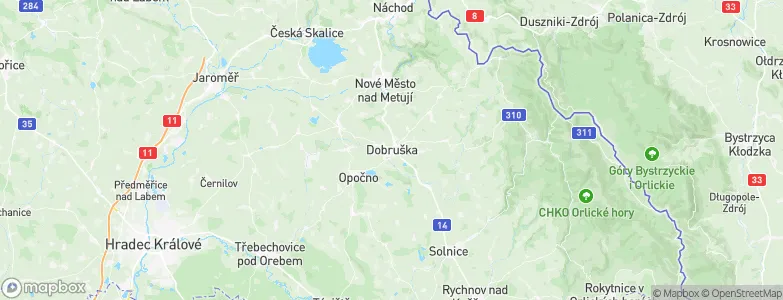 Dobruška, Czechia Map