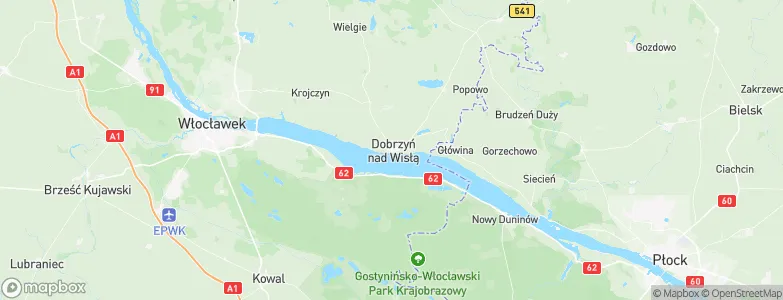 Dobrzyń nad Wisłą, Poland Map