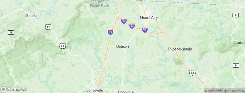 Dobson, United States Map
