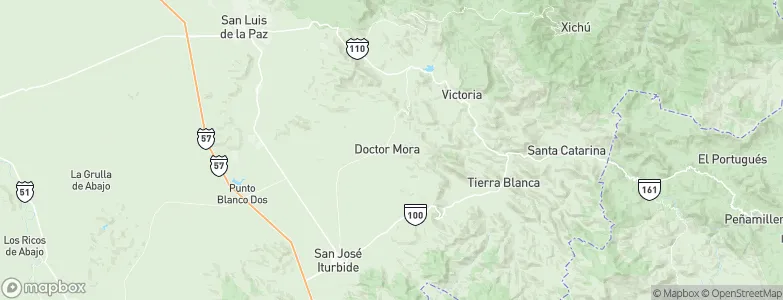 Doctor Mora, Mexico Map